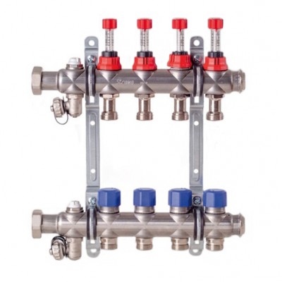 Коллектор теплого пола Strawa e-class 63VA 4 выхода (51-206304)