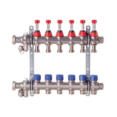 Коллектор теплого пола Strawa e-class 63VA 6 выходов (51-206306)